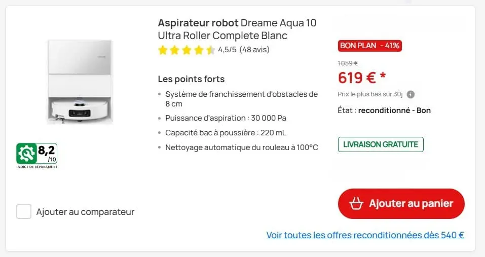 5 appareils intelligents pour vous libérer des tâches ménagères robot aspirateur laveur reconditionne