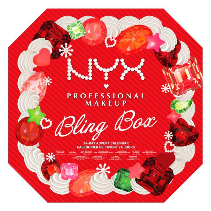 Calendriers de l’Avent beauté 2026 : nouveautés, prix et bons plans calendrier de l avent nyx 2026 bling the halls maquillage