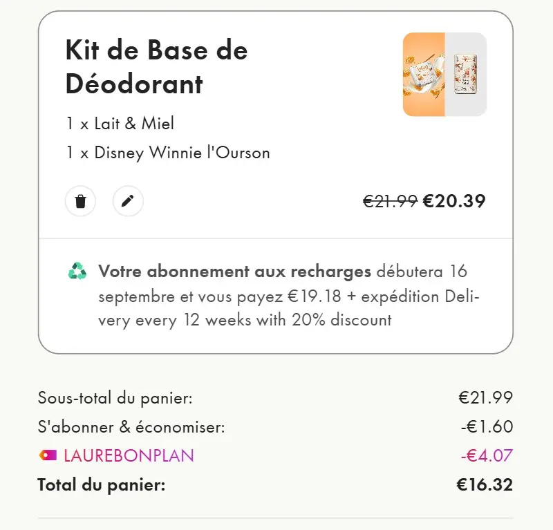 Deo Wild Winnie : l’édition limitée Disney trop craquante cumul de reductions sur collection winnie wild avec le code promo LAUREBONPLAN