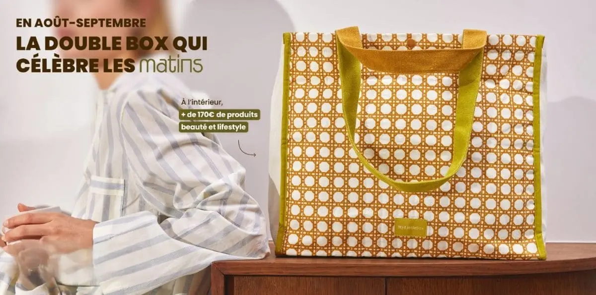 My Little Box août-septembre 2026 Double Box « Le Jour se lève » Daily Bag de la My Little Box aout-septembre 2026 Le Jour se leve