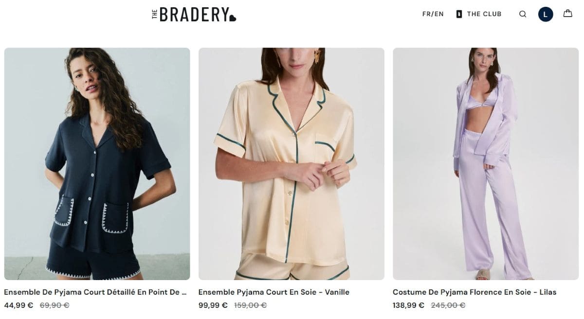 vente privee pyjamas confortables de qualite sur the bradery