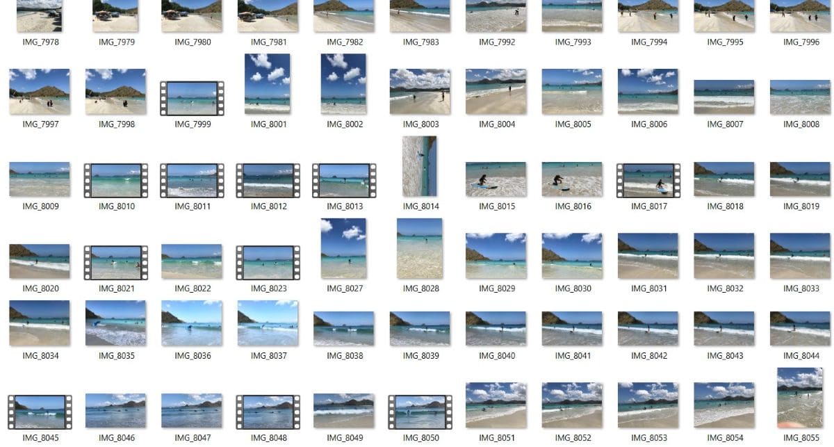 ne pas prendre trop de photos de la meme plage pendant ses vacances