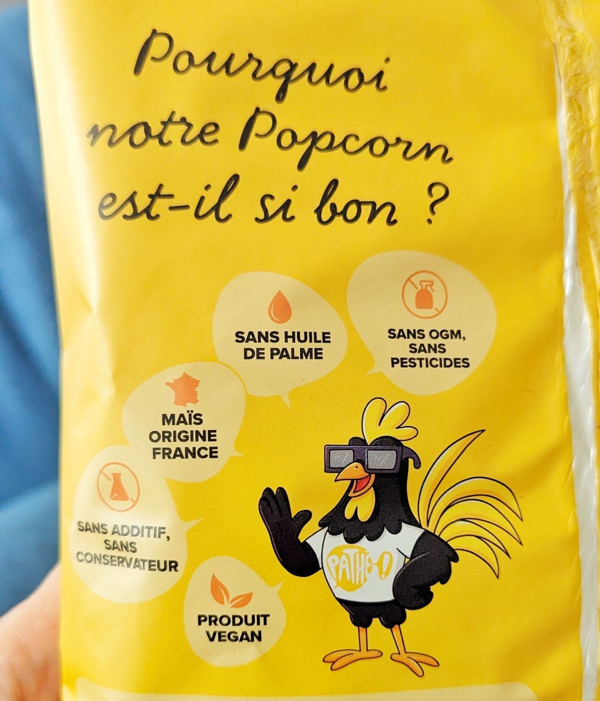 dans la composition des pop corn pathe carrefour sale ou sucre