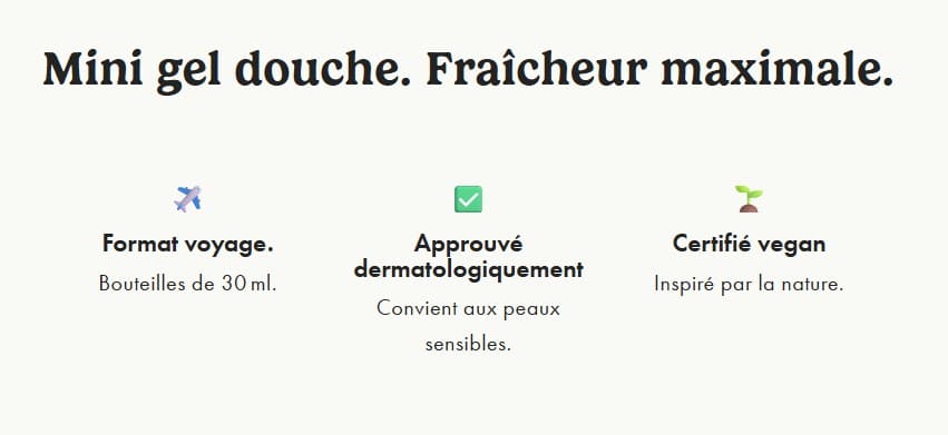 mini gel douche wild convient aux peaux sensibles