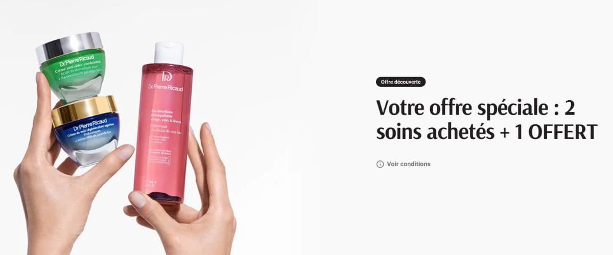 offre beaute avec produit offert dr pierre ricaud