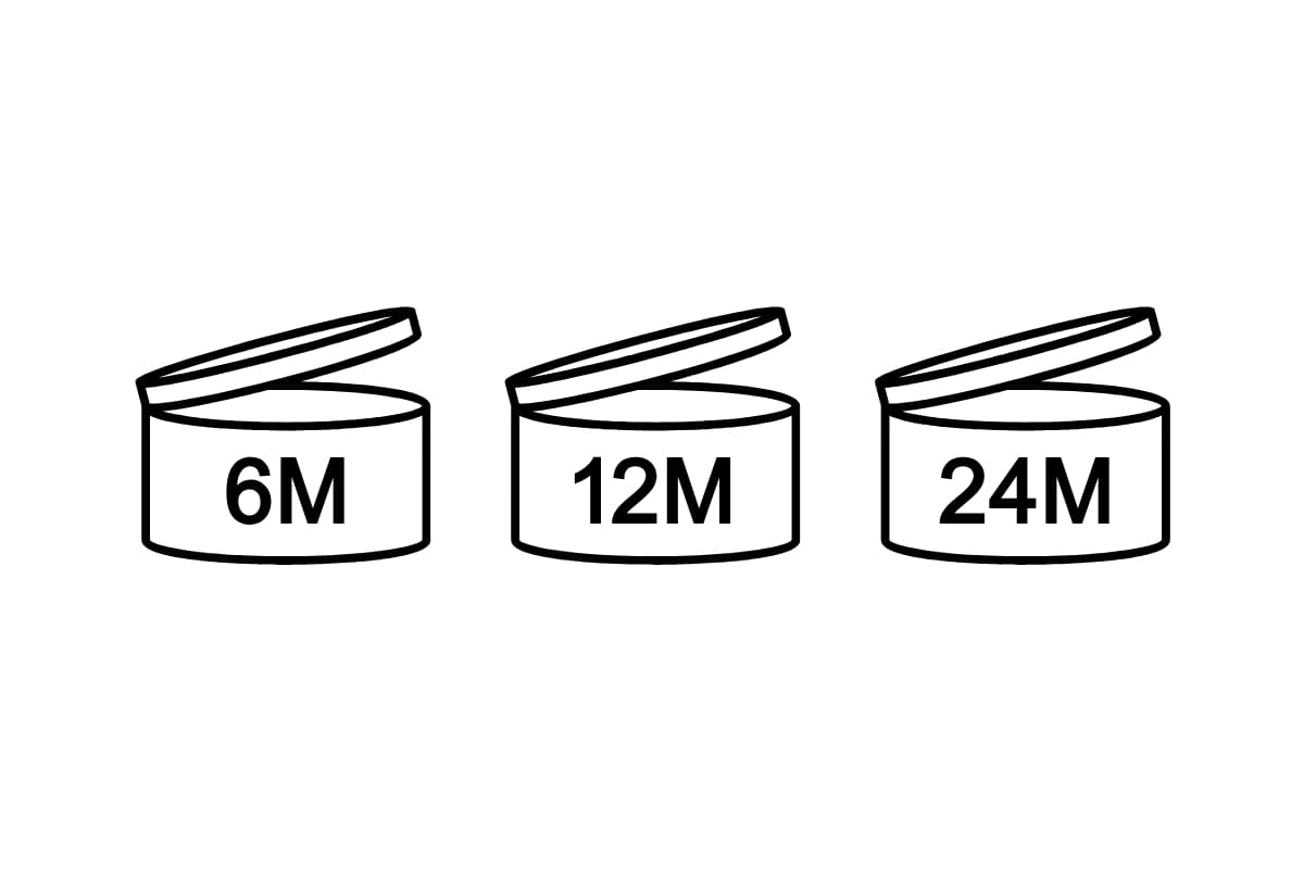 symbole de la duree d utilisation des produits de beaute apres ouverture