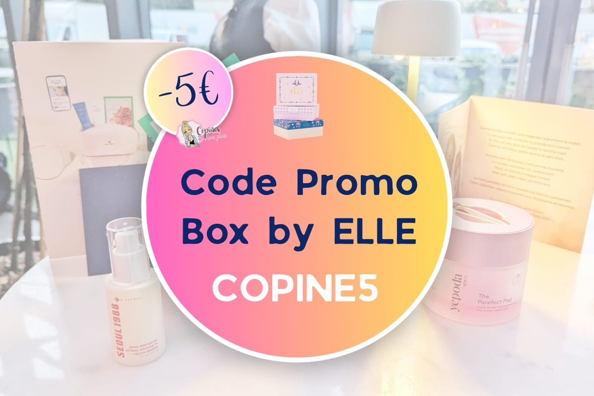 code promo box by elle copine5 valable sur la box by elle k beauty skin cafeine