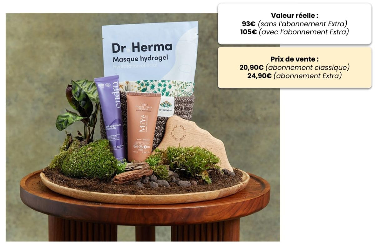 ambiance prix et valeur de la box beaute murmure des bois par my little box en octobre 2026