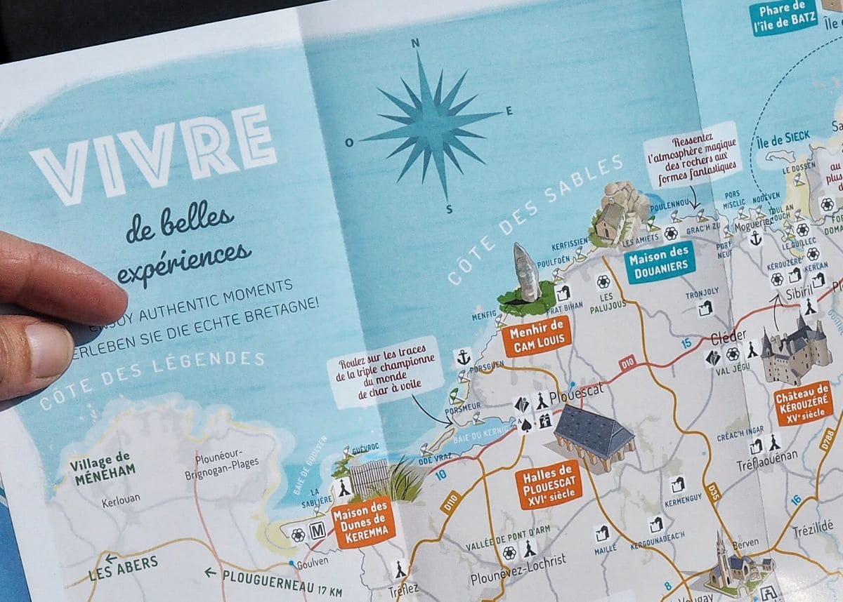 localisation de plouescat station balneaire de la cote des sables finistere nord