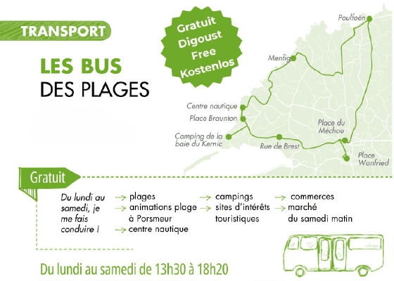 navettes gratuites a plouescat l ete entre ville et plages
